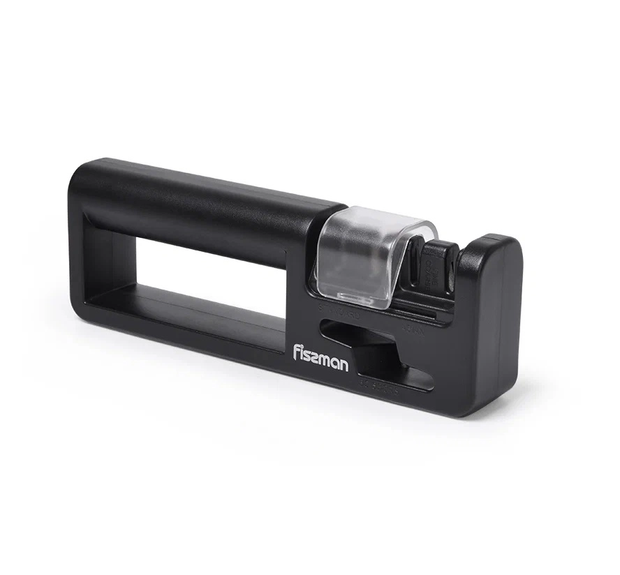 Точило Fissman для стандартных и азиатских ножей 20x4x7 см двухшаговой заточки (керамика и карбид) купить