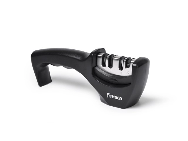 Точилка для ножей Fissman 21x5x7 см трехшаговой заточки (камни из керамики, карбида, алмаза) купить