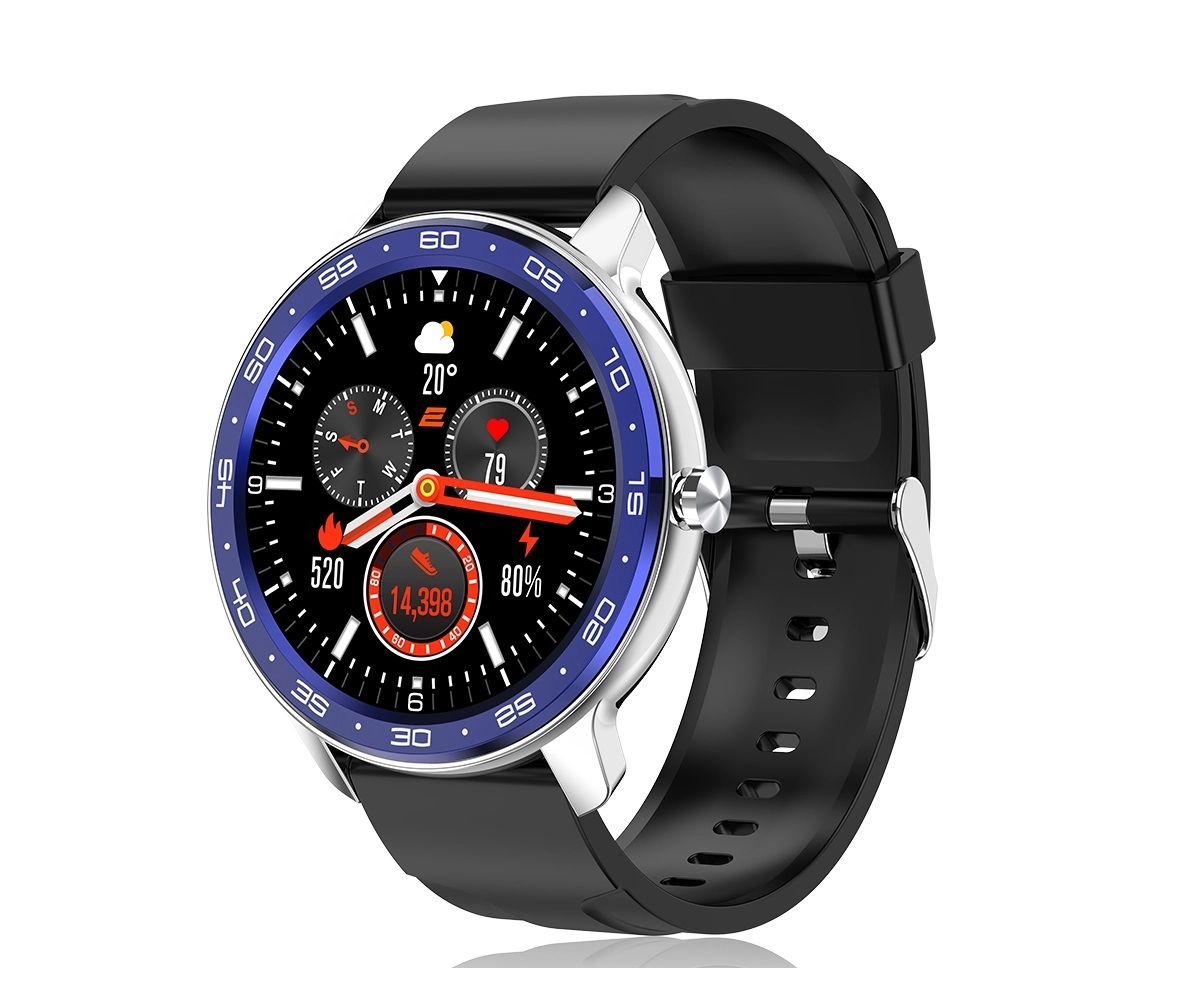 2E Alpha X 46 mm Silver-Blue smart-soati sotib olish