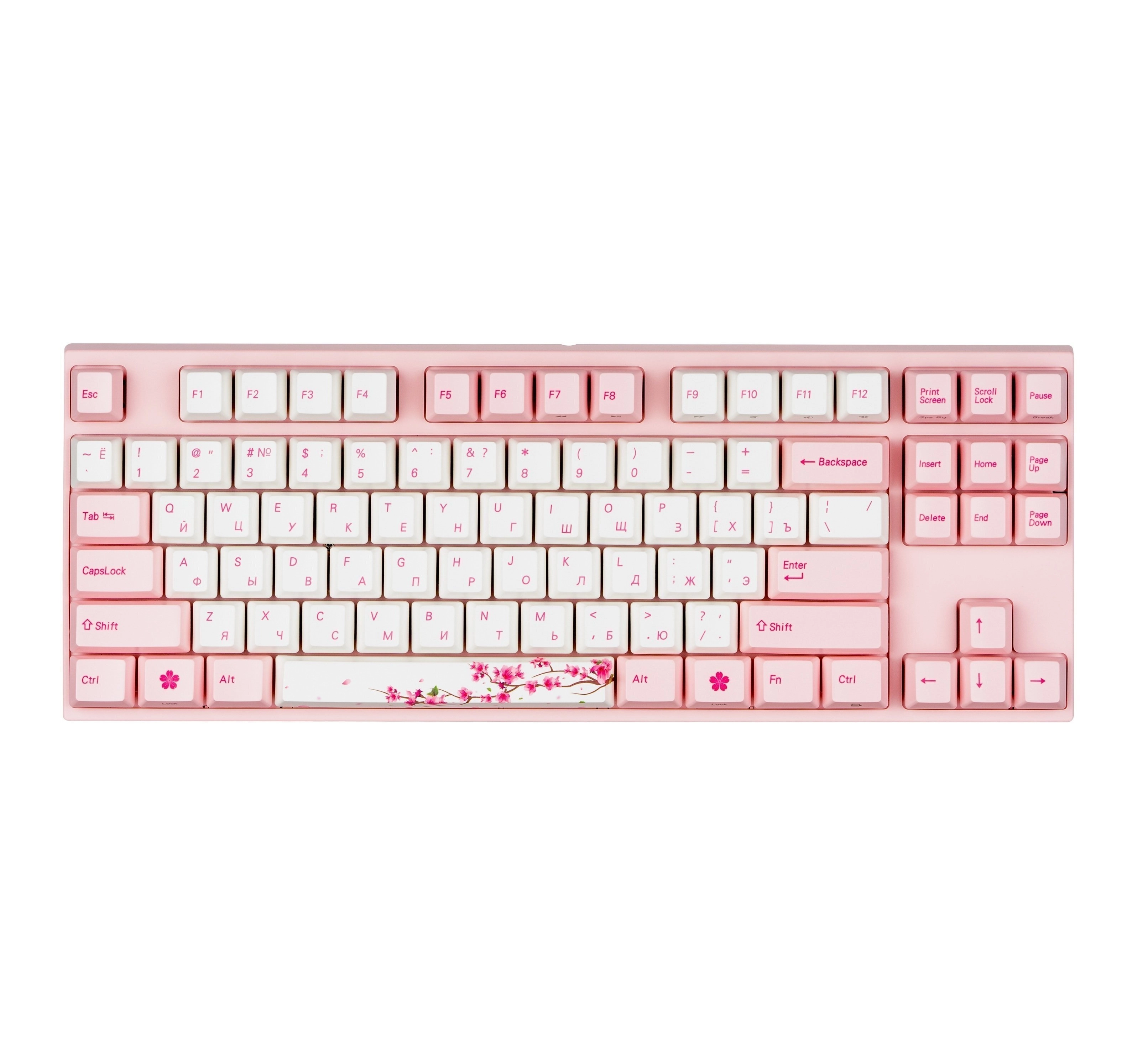 Клавиатура Varmilo VA87M Sakura, Cherry MX Blue + коврик в подарок купить