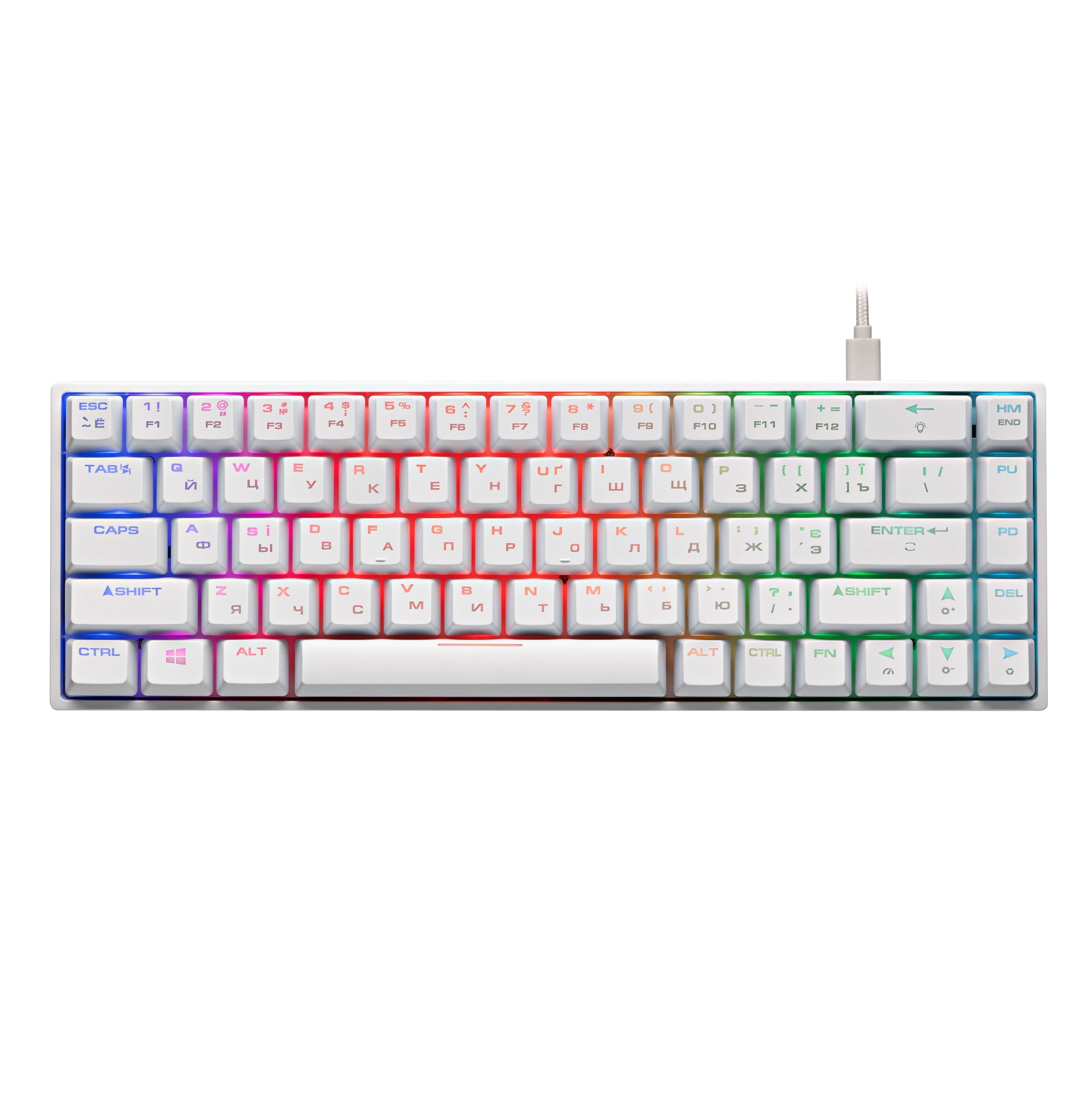 Клавиатура 2E Gaming KG370 RGB Gateron Brown Switch White купить
