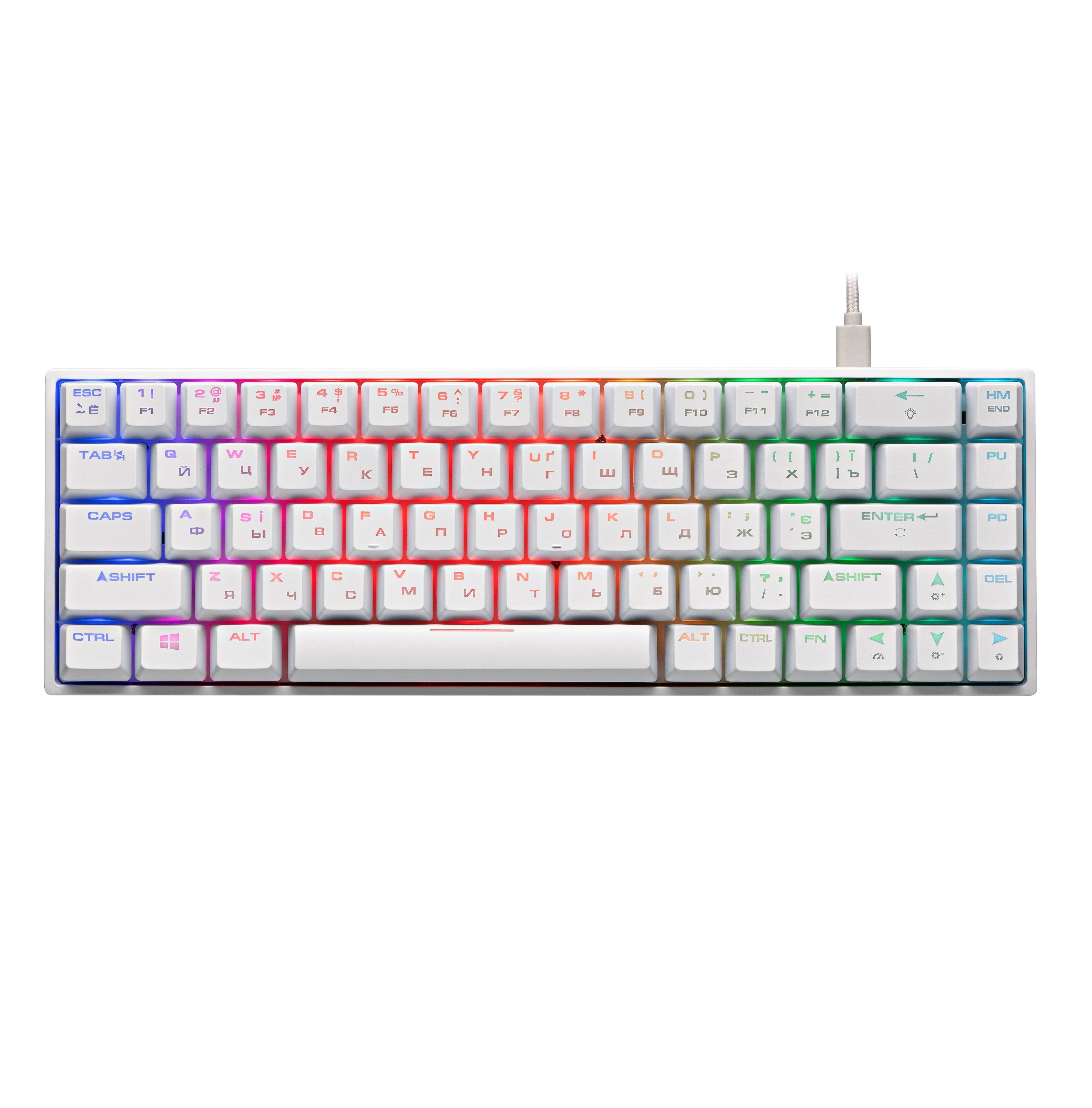 Клавиатура 2E Gaming KG370 RGB Gateron Red Switch White купить
