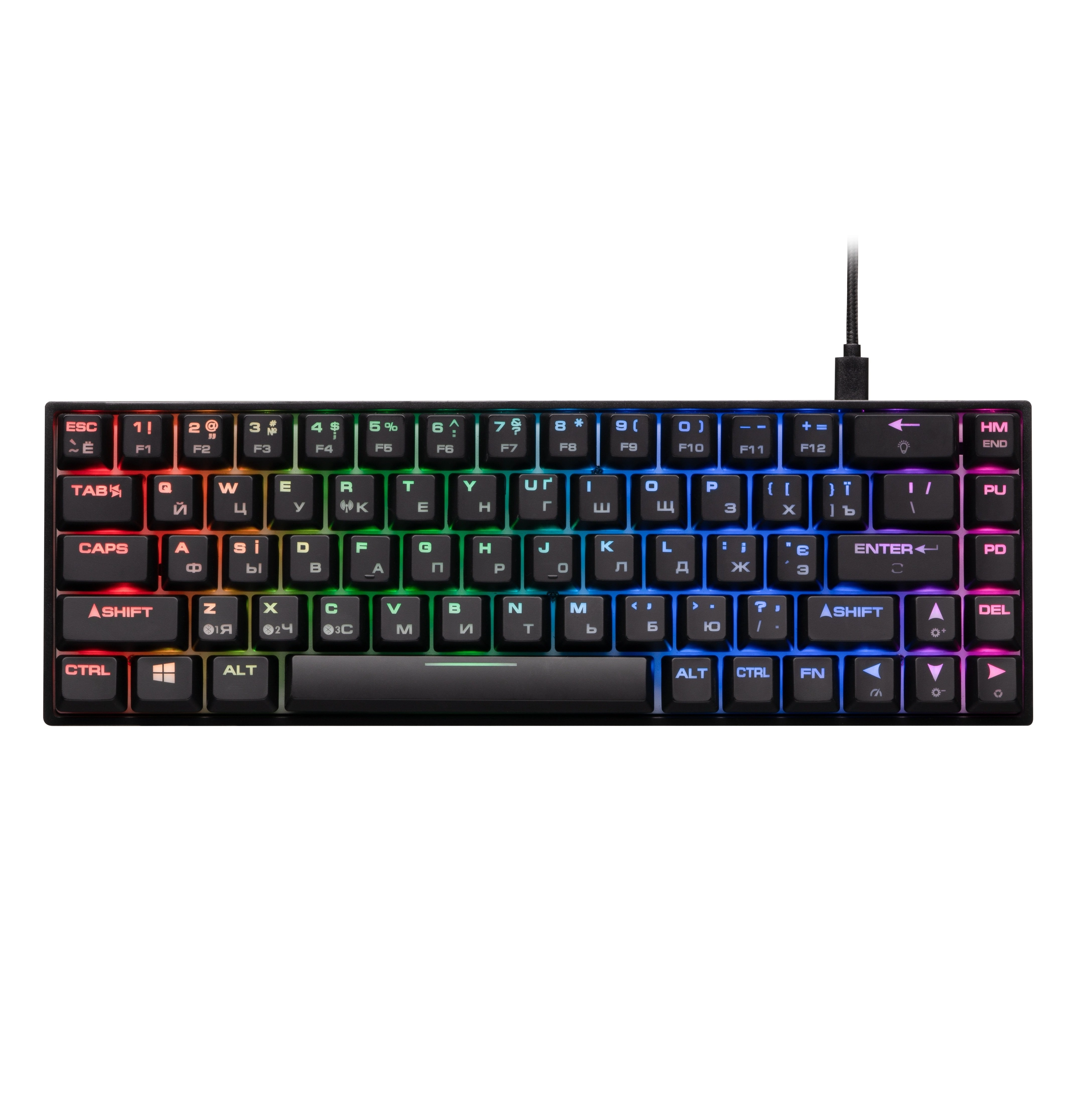Клавиатура 2E Gaming KG380 RGB Gateron Brown Switch BT/USB Black купить