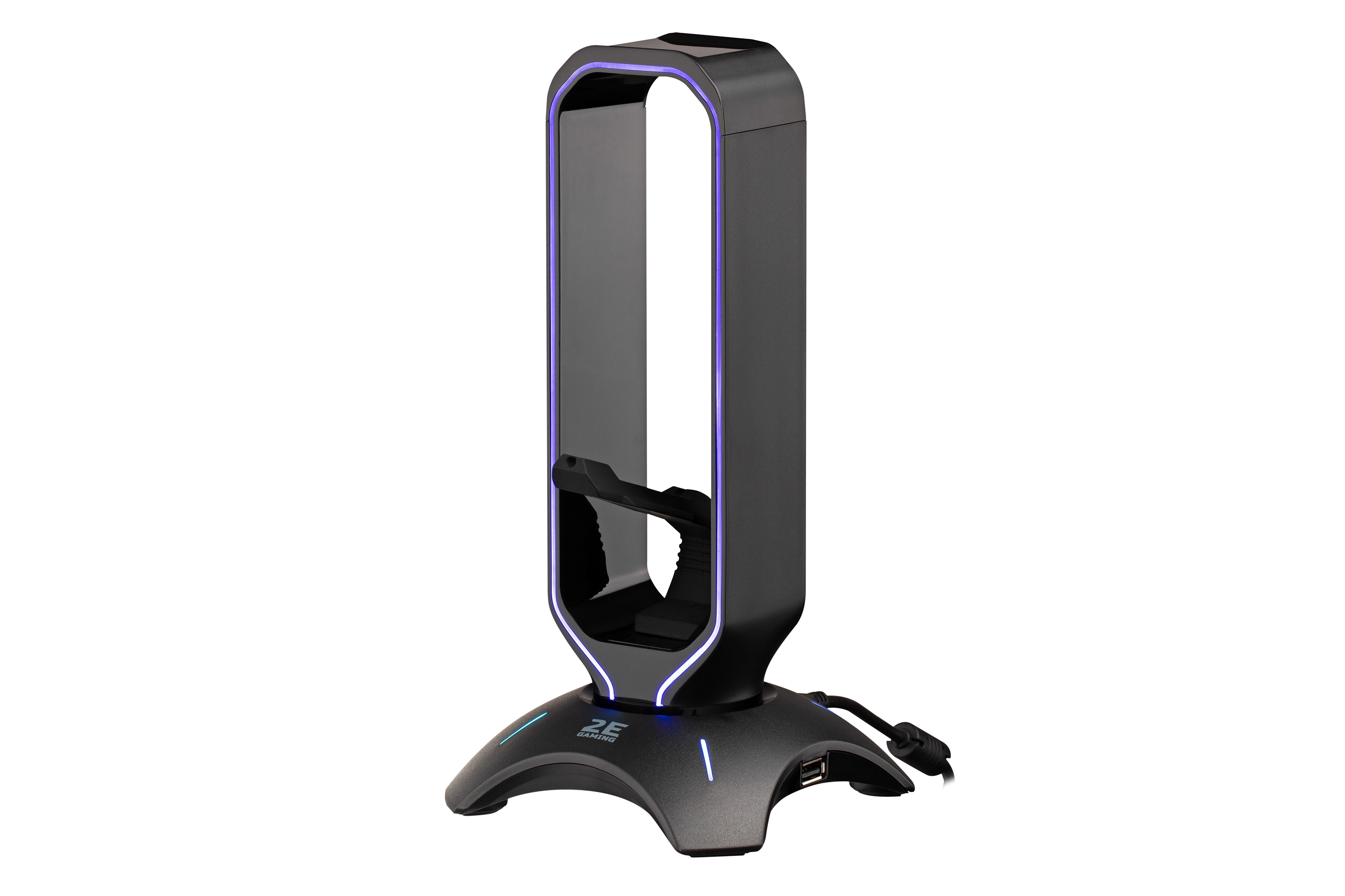 Подставка 3в1 для гарнитуры 2E Gaming Headset Stand RGB USB Black - фото №2 Подставка 3в1 для гарнитуры 2E Gaming Headset Stand RGB USB Black купить