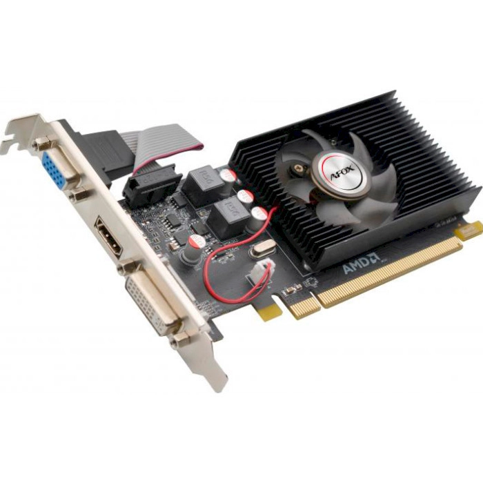 Видеокарта AFOX Radeon R5 220 2GB DDR3 64Bit DVI-HDMI-VGA low profile купить