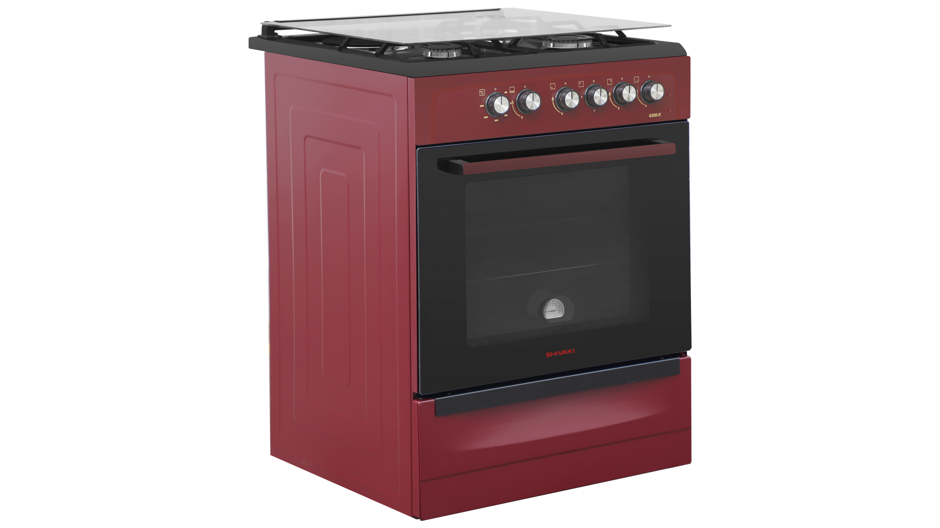 Shivaki 6300-K Burgundy elektr+gaz plitasi sotib olish
