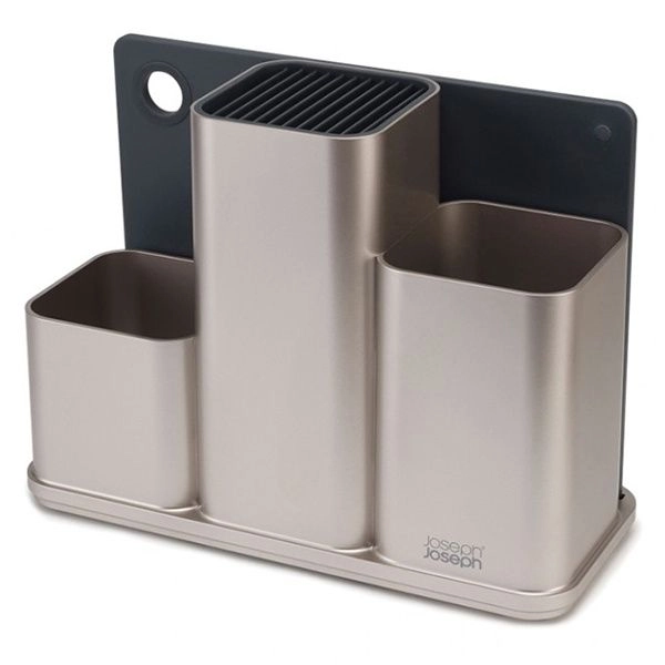 Кухонный органайзер с доской Joseph Joseph серебристый 85122 купить