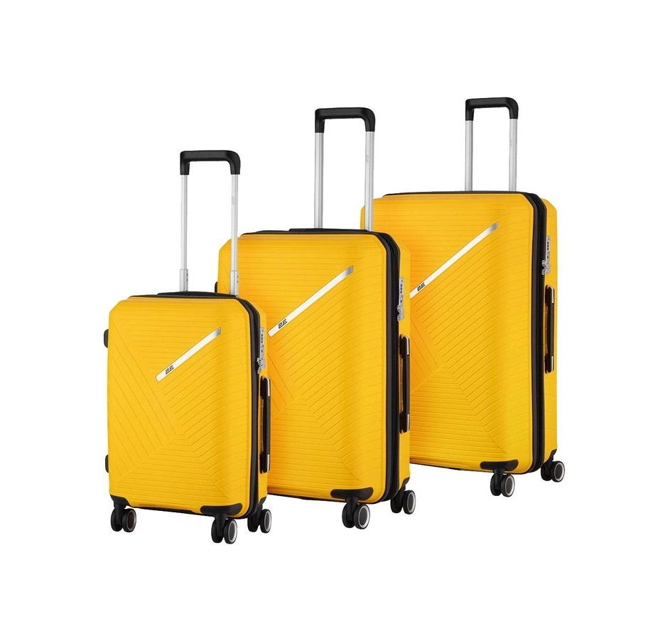 2E SIGMA EXP (L+M+S) Yellow plastik chamadonlar to&lsquo;plami sotib olish