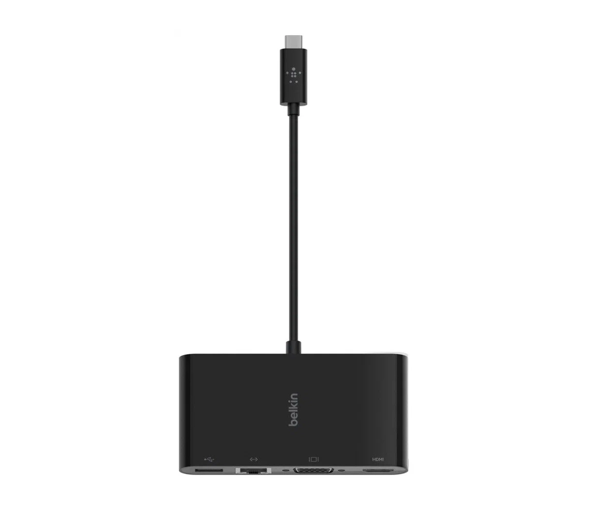 Переходник Belkin USB-C Multimedia Adapter (AVC005btBK) Gigabit Ethernet, USB-A 3.0, VGA, 4K HDMI (Black) купить