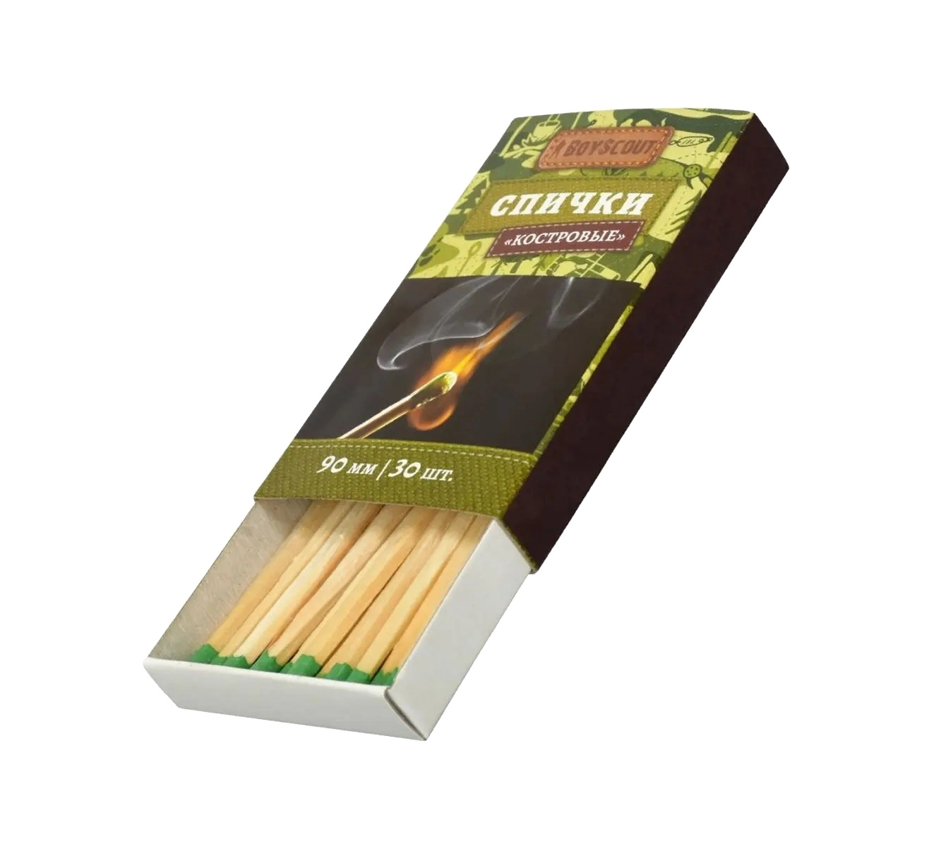 Спички костровые BoyScout 90мм, 30шт купить