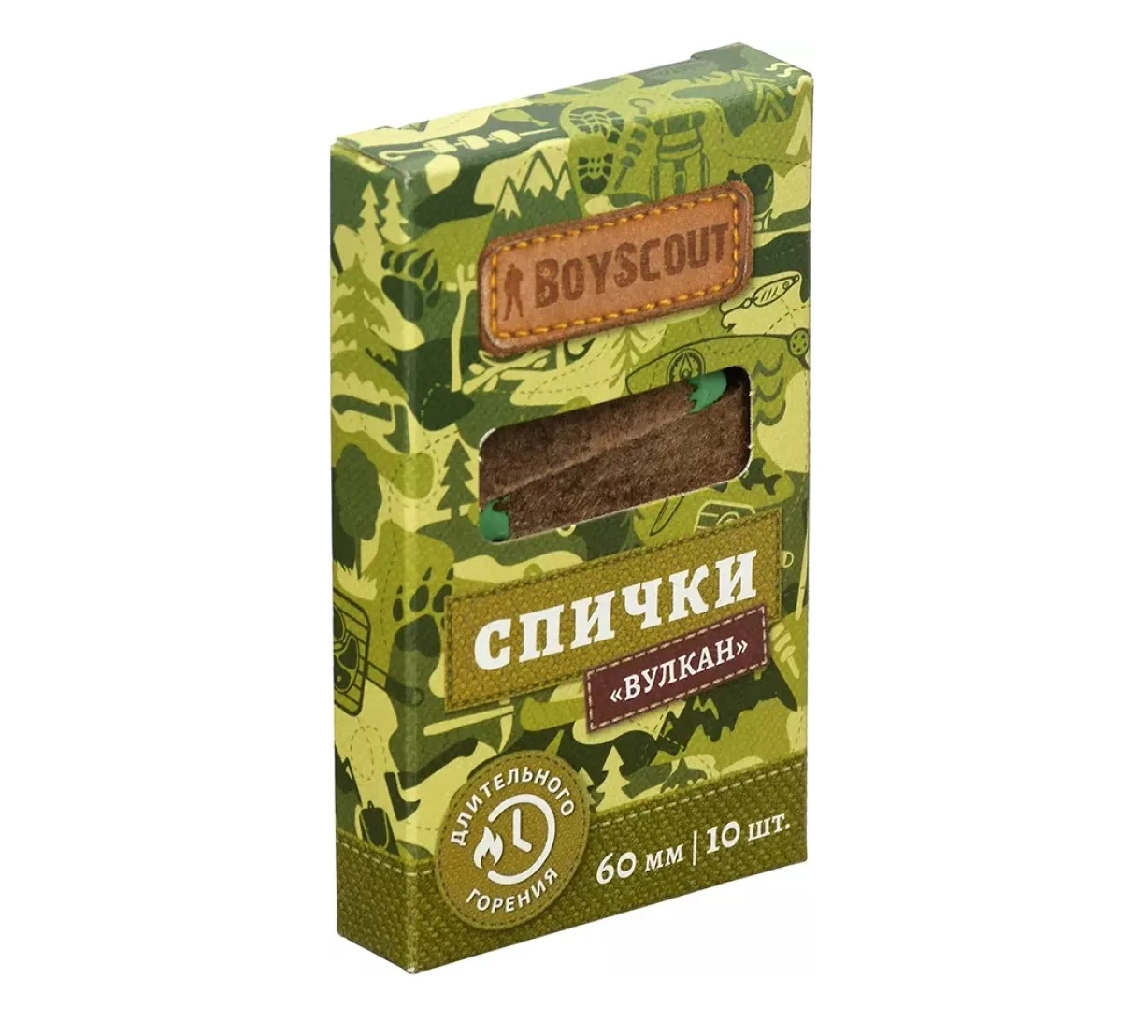 Спички BoyScout "Вулкан" 6см, 10шт купить