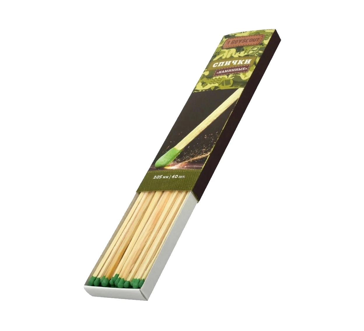 Спички каминные BoyScout 20,5см, 40шт купить