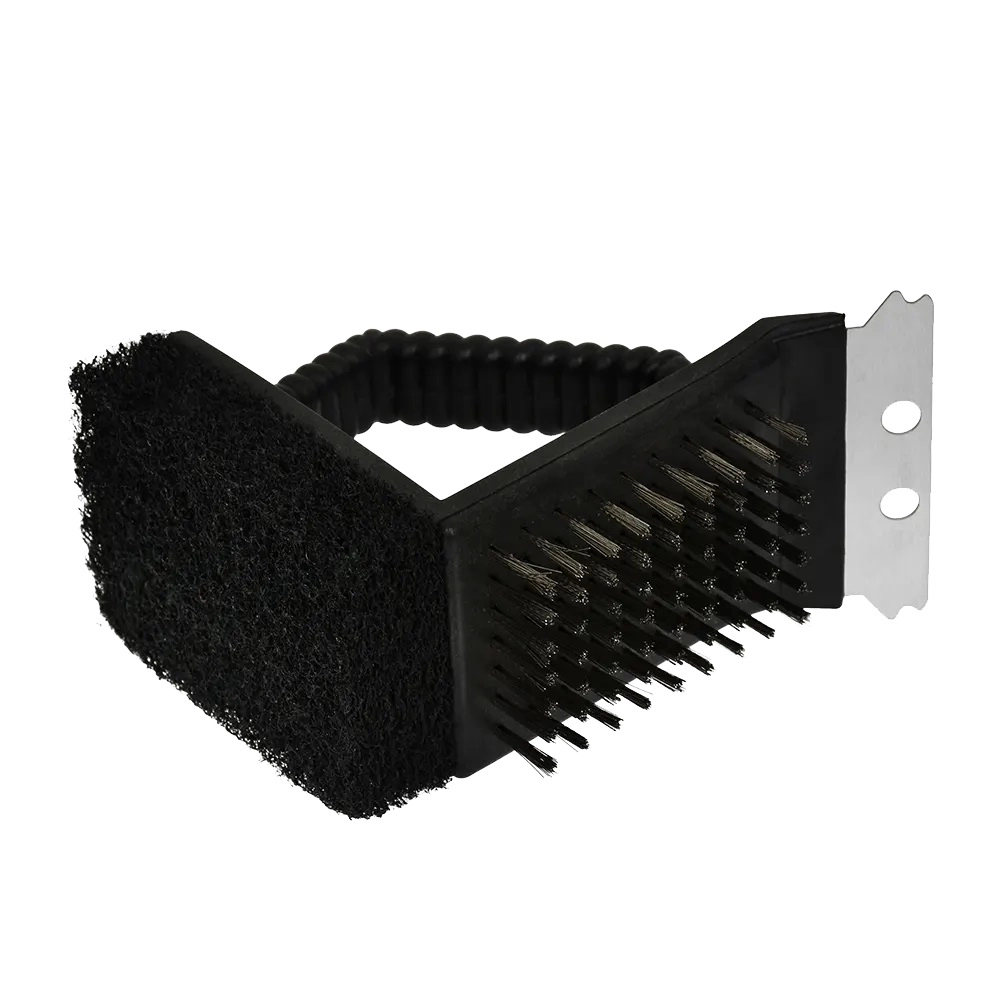 Щетка-скребок 3в1 для чистки гриля, мангала, решеток BoyScout купить