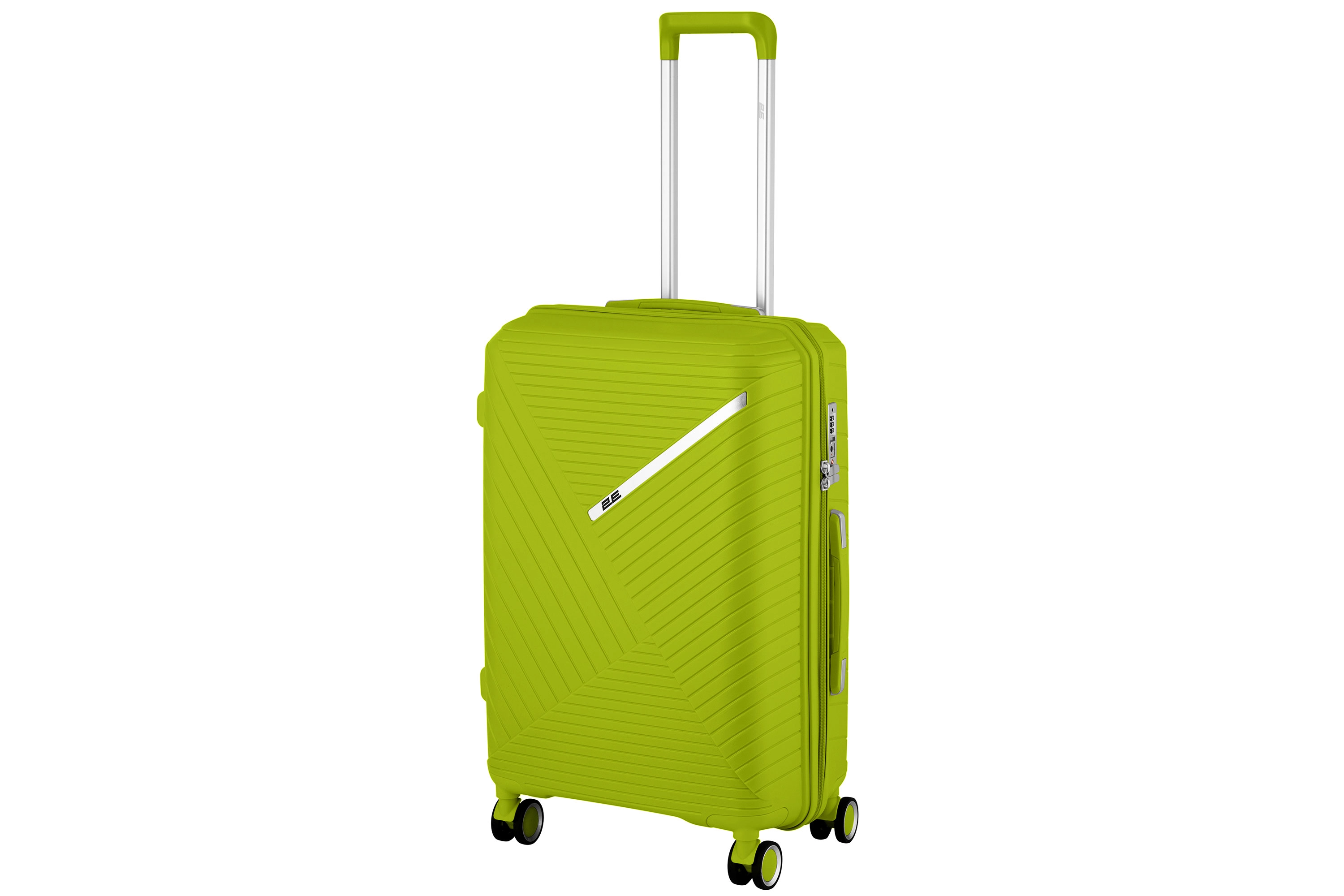 2E Sigma (o‘rta) Green apple plastik chemodani sotib olish