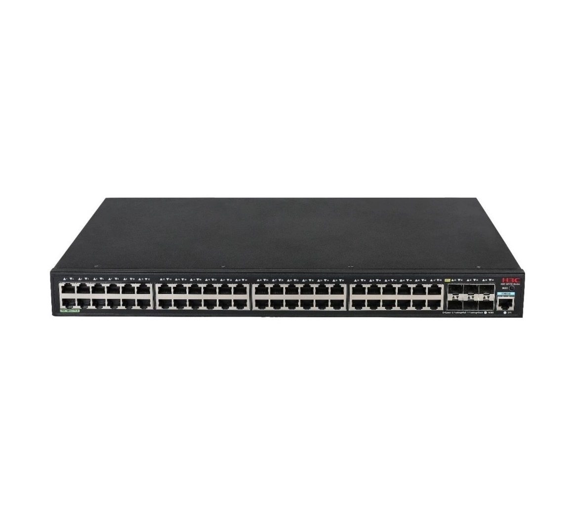 H3C S5170-54S-PWR-EI L2 Ethernet Switch with 48*10/100/1000BASE-T Ports and 6*1G/10G BASE-X SFP Plus Ports,(AC),PoE+ kommutatori sotib olish