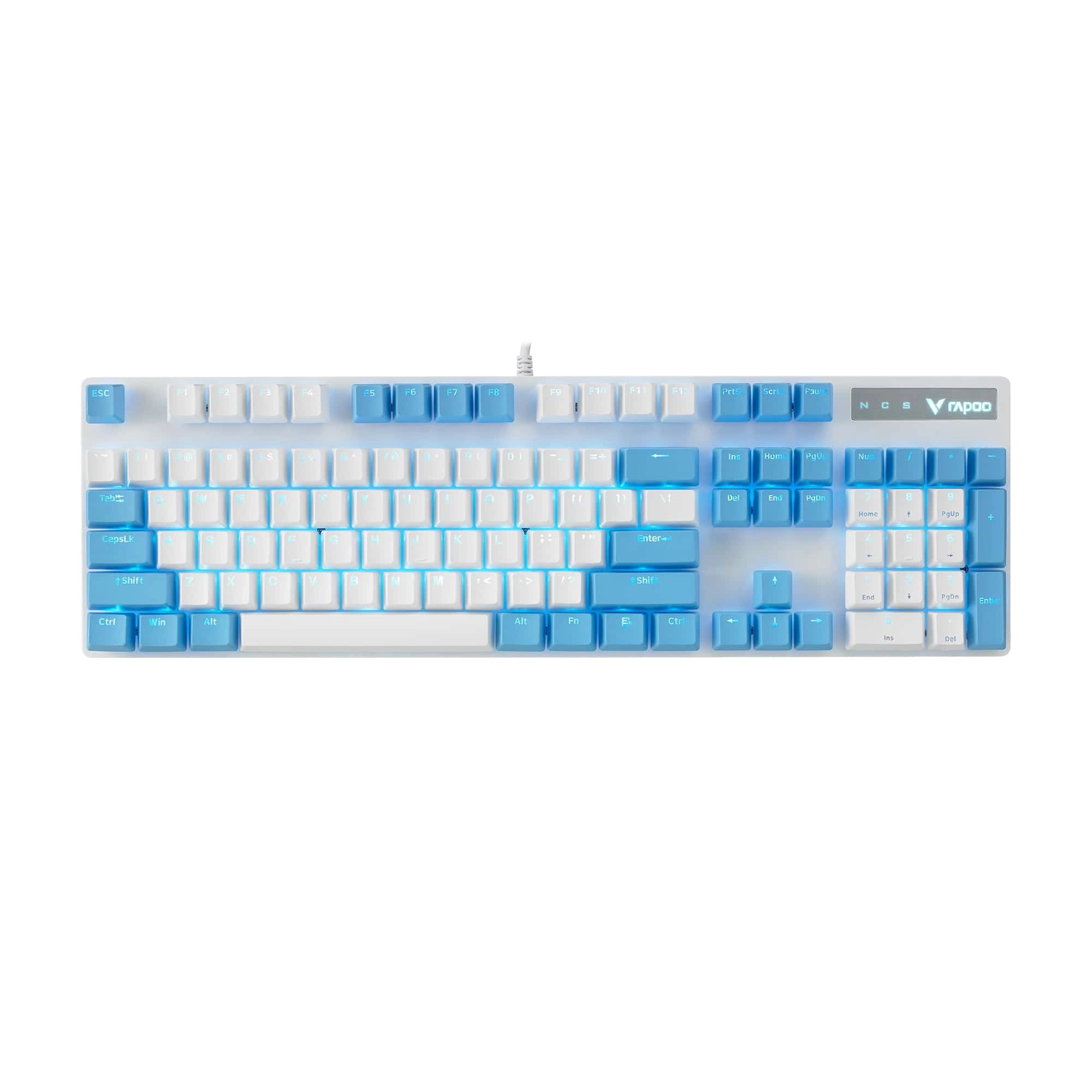 Rapoo V500 PRO White Cerulean klaviatura sotib olish