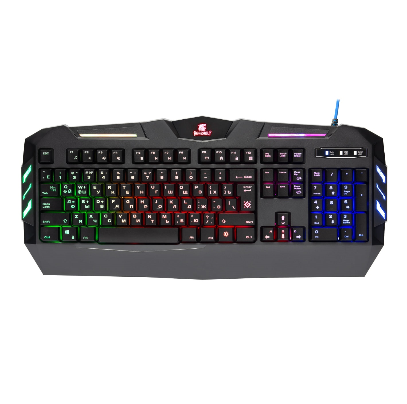 Клавиатура Defender Werewolf GK-120DL RU RGB - фото №2 Клавиатура Defender Werewolf GK-120DL RU RGB купить