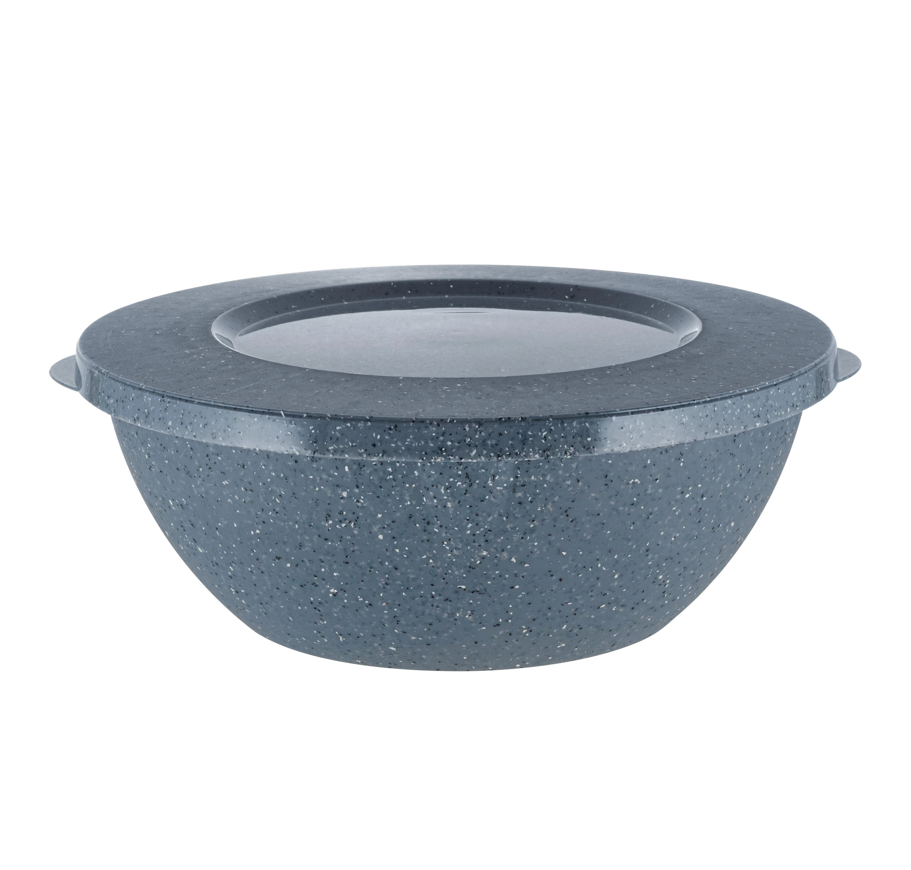 Миска Plast Team STONE, с крышкой, 1л, 200х183х80 Темный камень купить