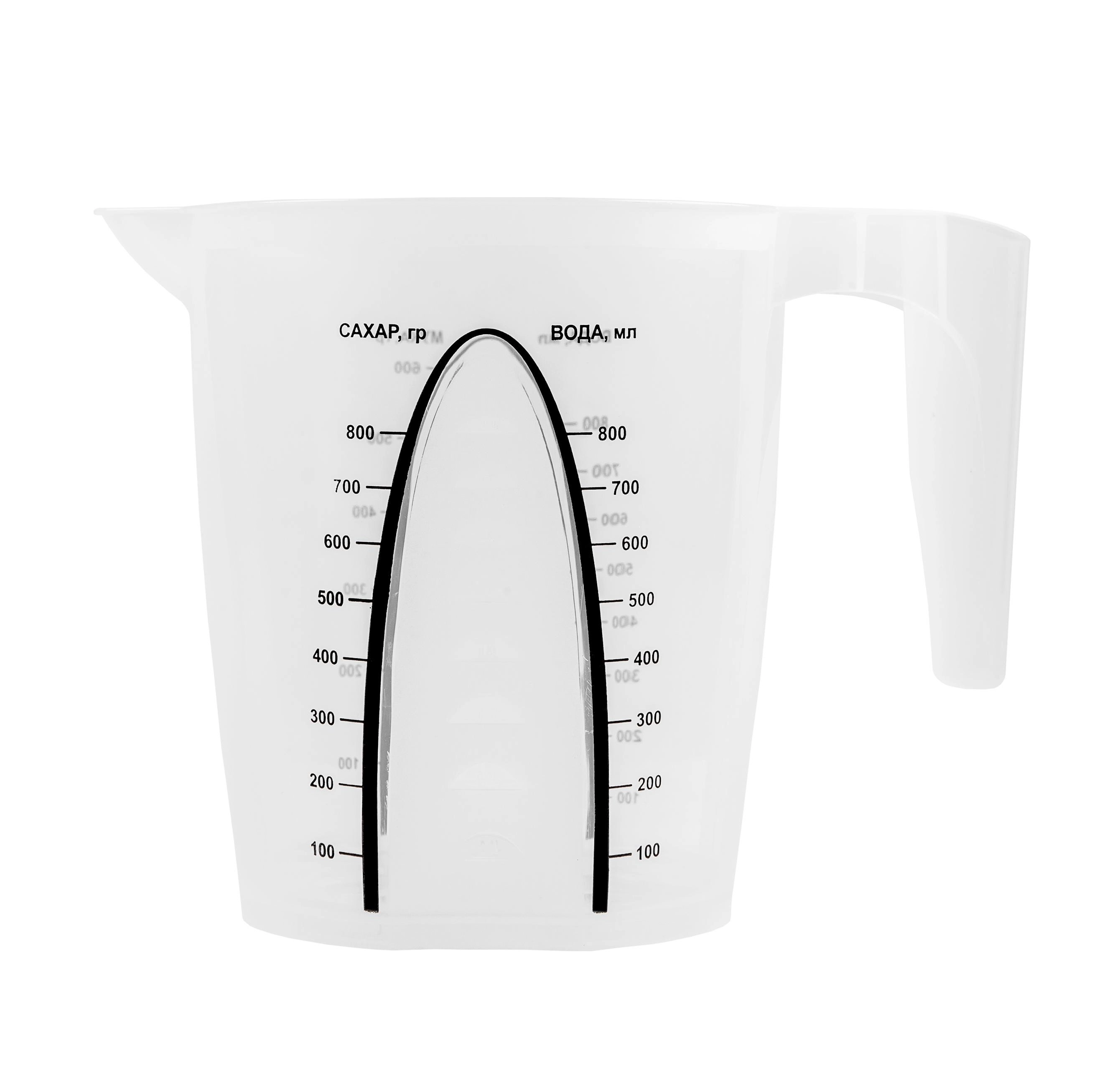 Кувшин мерный Plast Team STOCKHOLM, с ручкой, 1л, 190х120х140 sotib olish