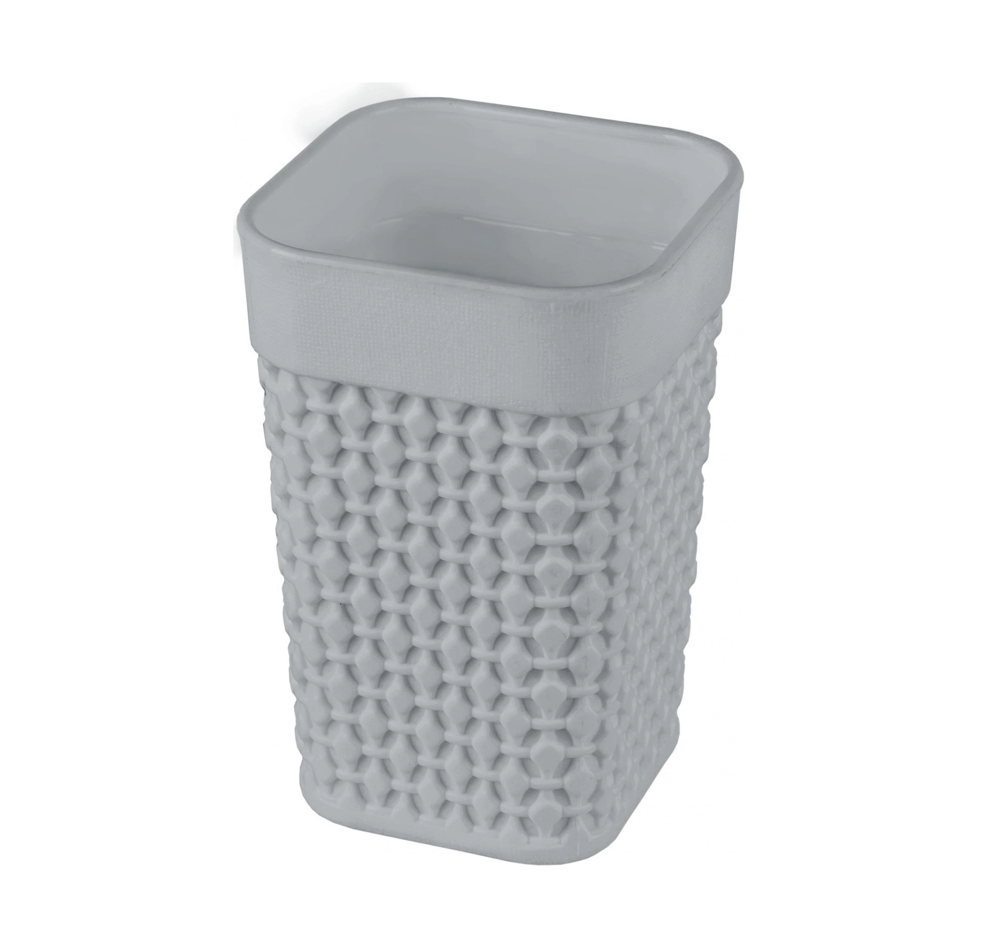 Стакан для ванной комнаты Plast Team OSLO, 74х74х112 Серый шторм sotib olish