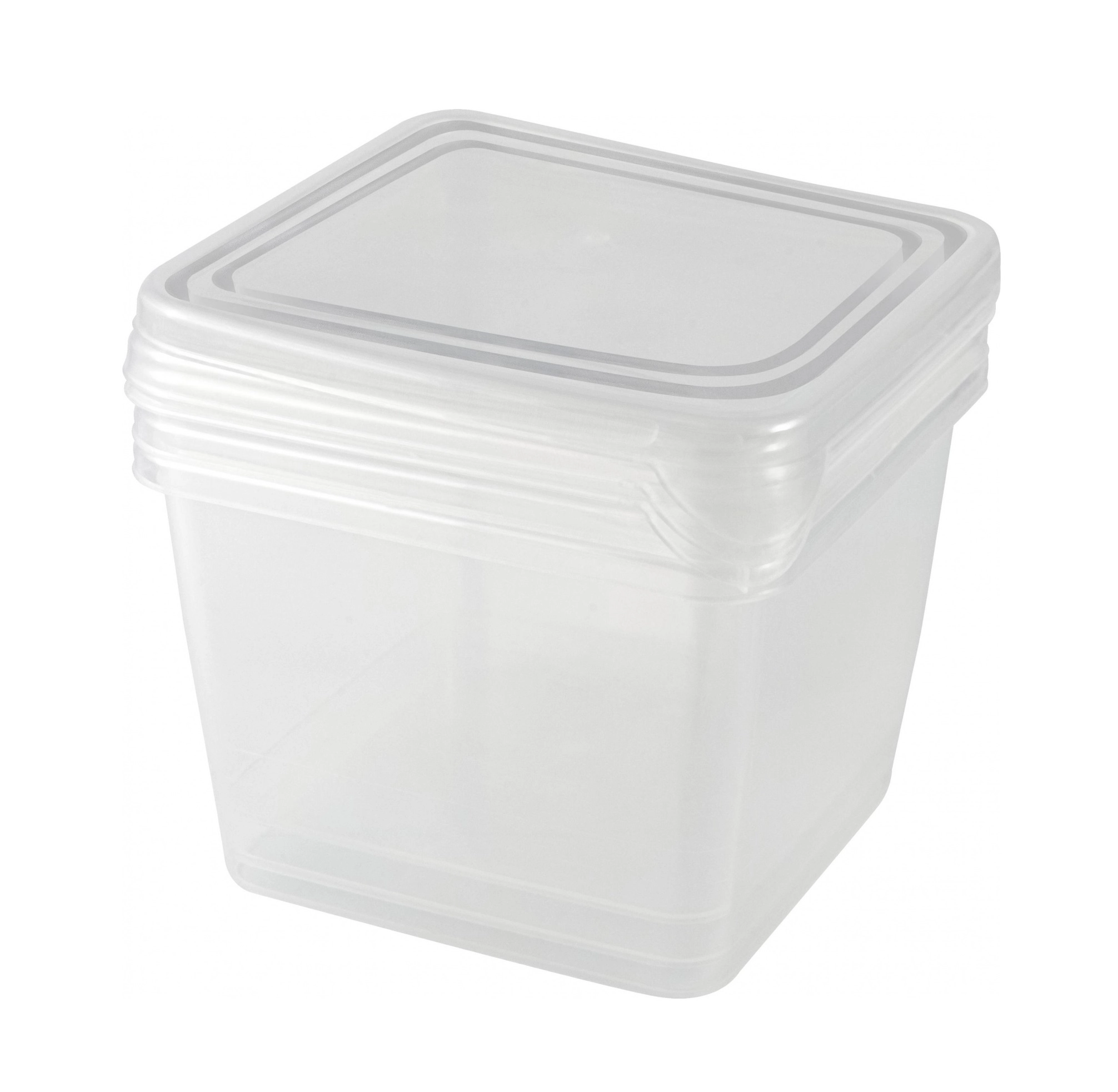 Набор контейнеров для заморозки Plast Team 0,75л, квадратные, 3шт, 115х115х110 купить