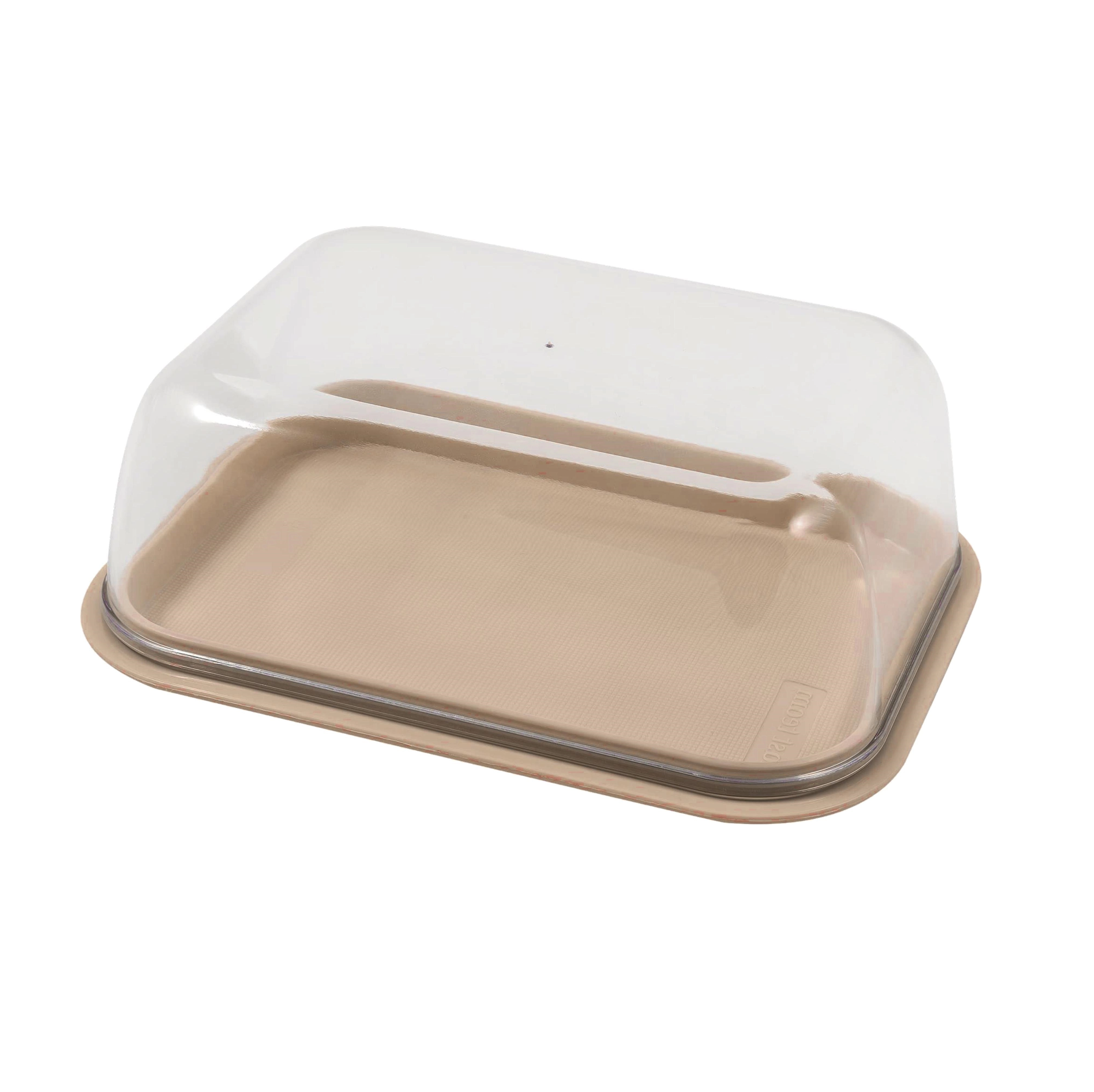 Масленка Plast Team STOCKHOLM, двухсторонняя, 145х110х54 шоколадный мокко sotib olish