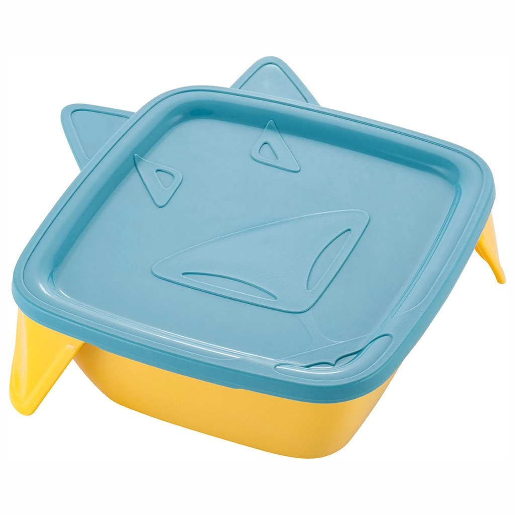 Тарелка детская Lalababy Play with Me Wolfie с мягкой крышкой синий колокольчик купить