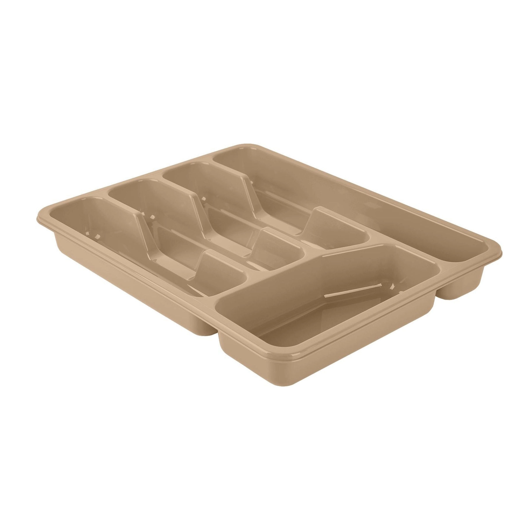 Лоток для столовых приборов Plast Team, пятисекционный, 330х260х43 шоколадный мокко купить