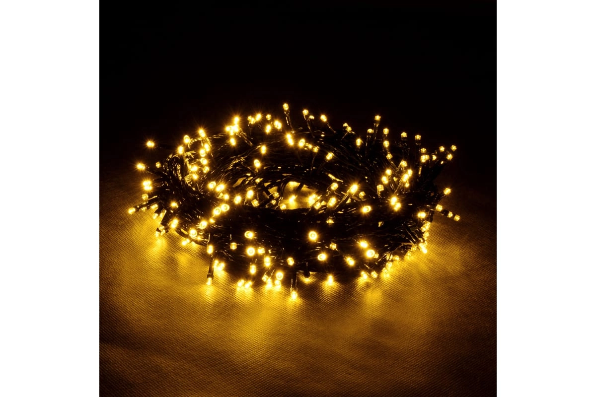 Гирлянда VEGAS Нить 100 теплых LED ламп контроллер 8 режимов зеленый провод sotib olish