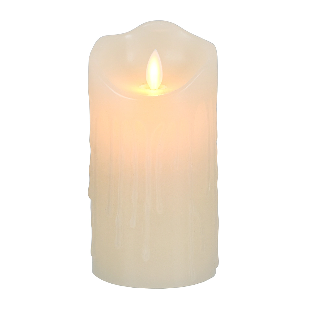 Светодиодная свеча VEGAS 7,5*15 см, без батарейки, с пультом ДУ купить