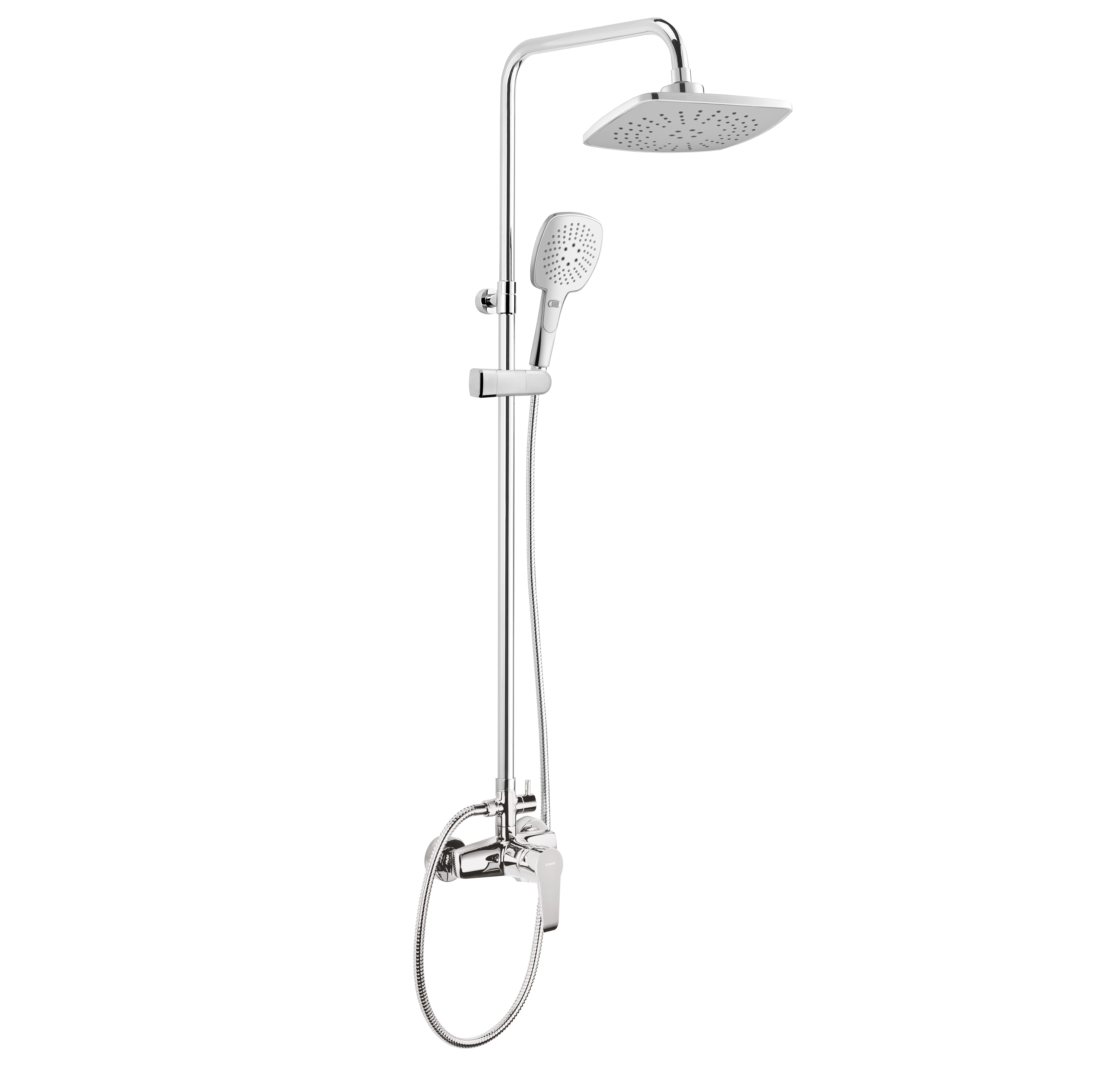 Deante CORIO dush tizimi xromli dush aralashtirgichi bilan, NAC_01EM modeli sotib olish