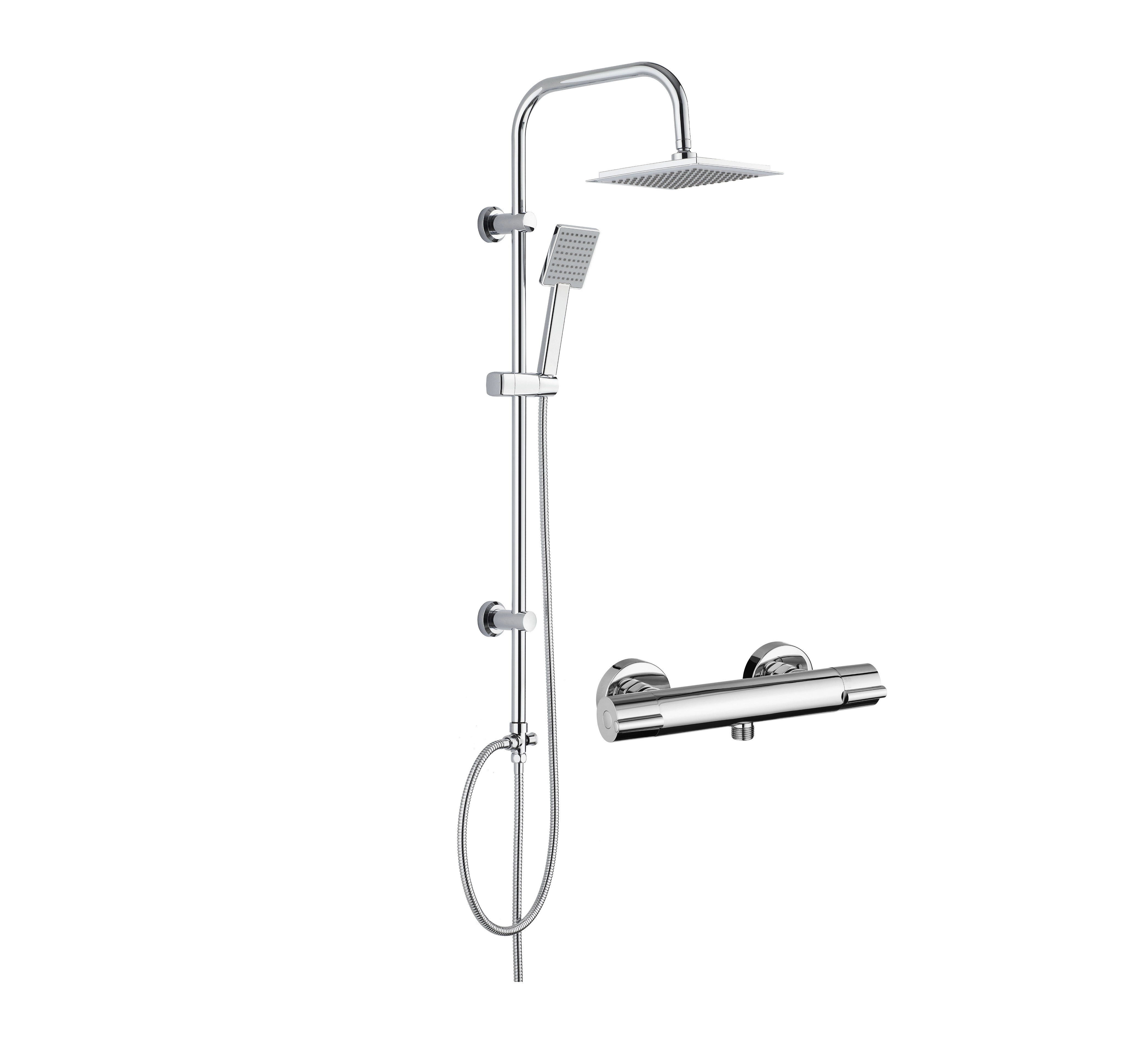 Верхний душ с термостатическим смесителем Deante Neo JOKO Хром NBJZ051K купить