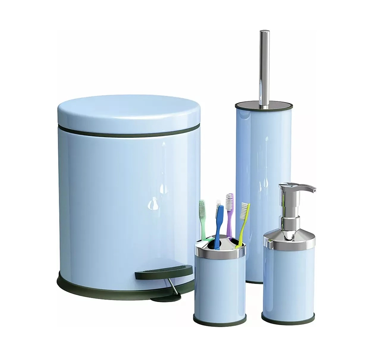 Набор для ванной и туалета Perilla FOUR BATHROOM SET 4 предмета sotib olish