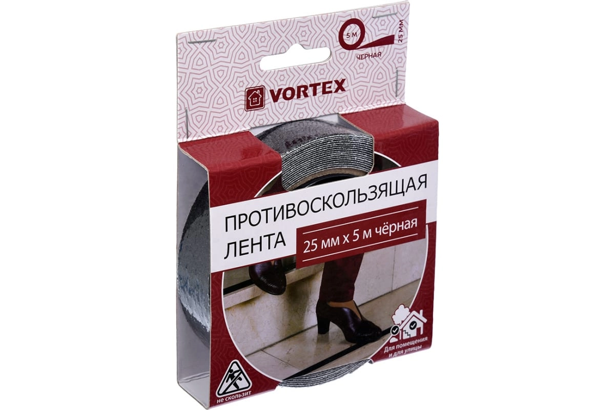 Противоскользящая лента VORTEX 25 мм х 5 м 22508 купить