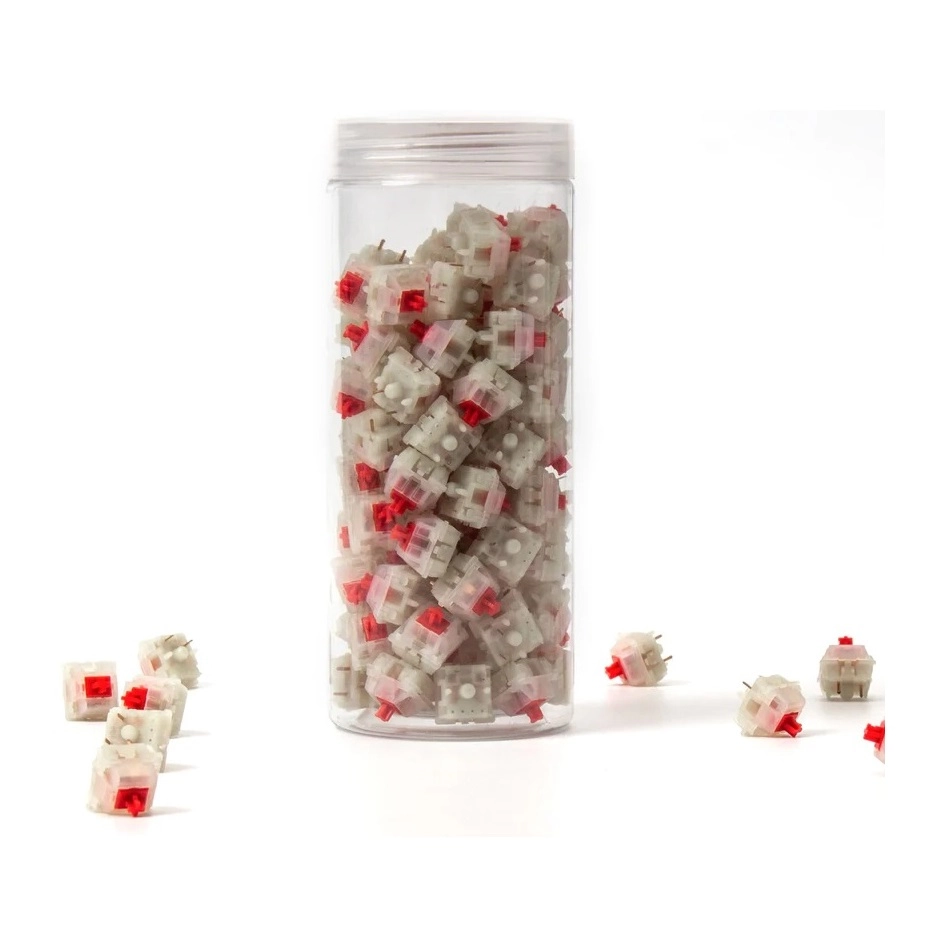 Набор механических переключателей Keychron Gateron KS-3 Milky Pro Red 110 pcs купить