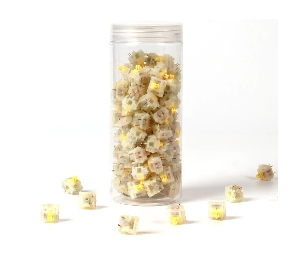 Набор механических переключателей Keychron Gateron Cap V2 Milky Yellow 110 pcs купить