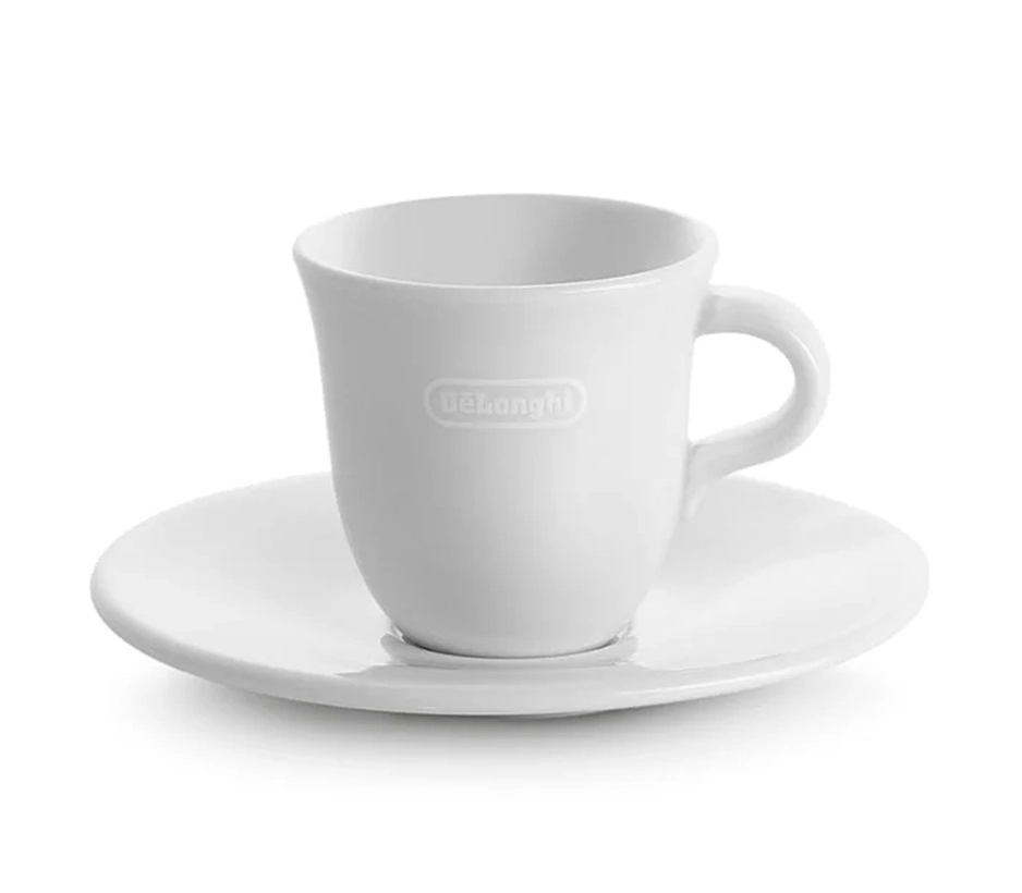 Набор чашек с блюдцем DeLonghi DLSC308 Espresso (2 шт.) - rasm №2 Набор чашек с блюдцем DeLonghi DLSC308 Espresso (2 шт.) sotib olish