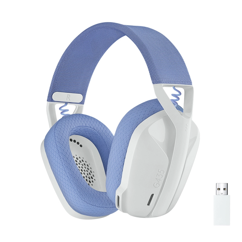 O'yin simsiz quloqchini Logitech G435 Wireless , White - rasm №2 O'yin simsiz quloqchini Logitech G435 Wireless , White sotib olish