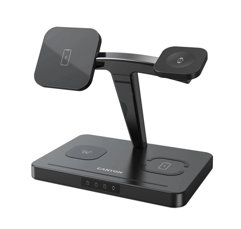 Беспроводное зарядное устройство Canyon WS-404 4 в 1 QI Black купить