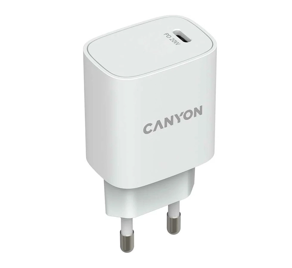 Сетевое зарядное устройство Canyon H20-02 белый купить