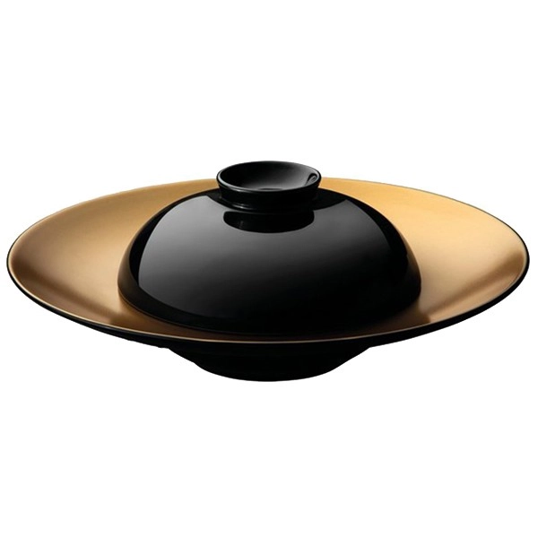 Тарелка для пасты Berghoff Gem черная с крышкой 1698004 купить