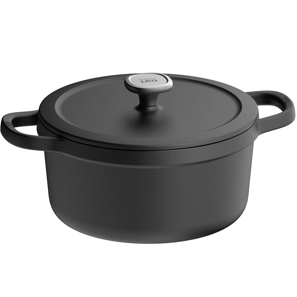 Кастрюля с крышкой Berghoff Leo Graphite 5,7 л 3950466 - фото №2 Кастрюля с крышкой Berghoff Leo Graphite 5,7 л 3950466 купить