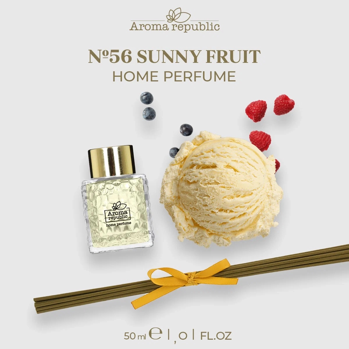 Shisha flakondagi aromatik diffuzor Aroma Republic "No56 Sunny fruit" 50 ml sotib olish