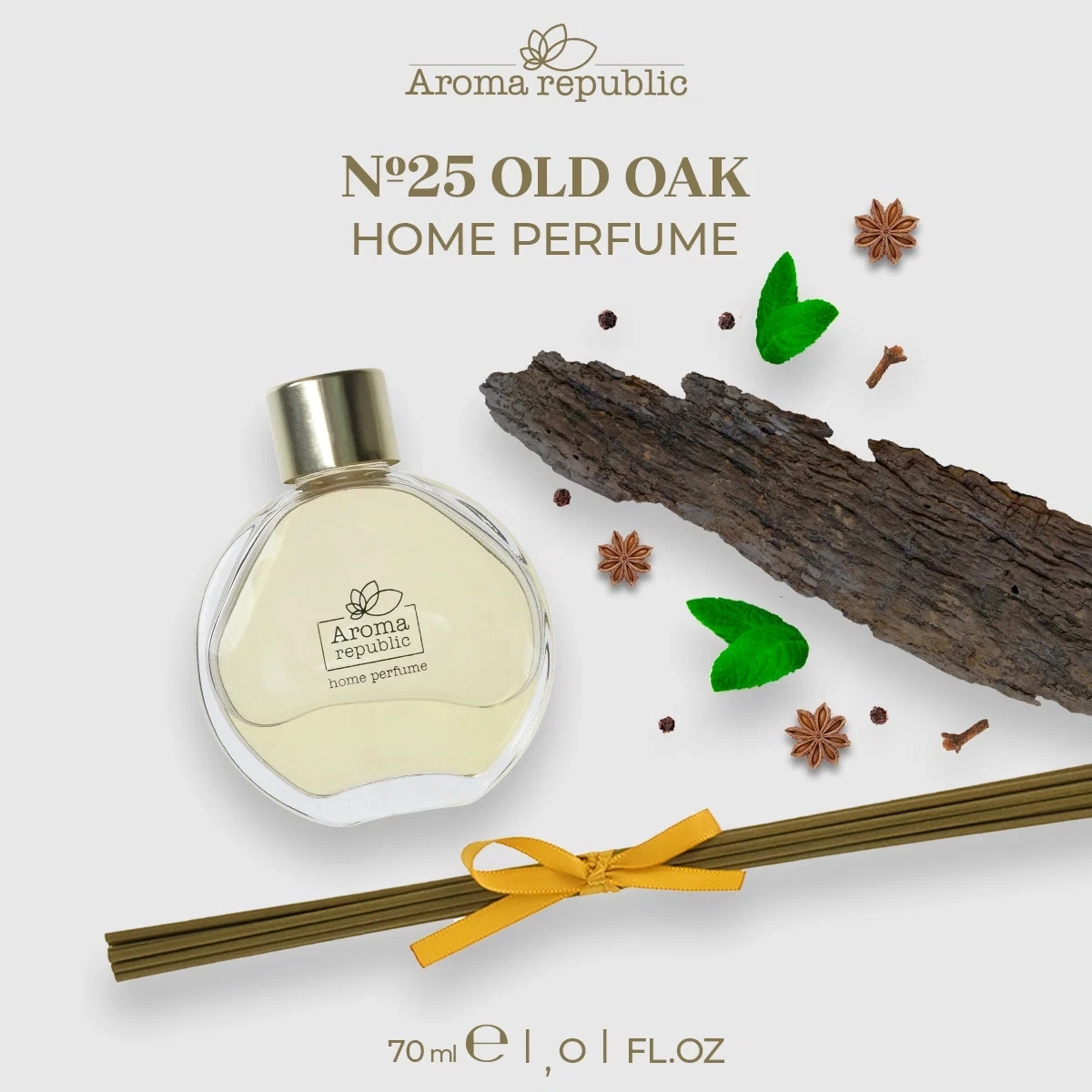 Shisha flakondagi aromatik diffuzor Aroma Republic "No25 Old oak" 70 ml sotib olish
