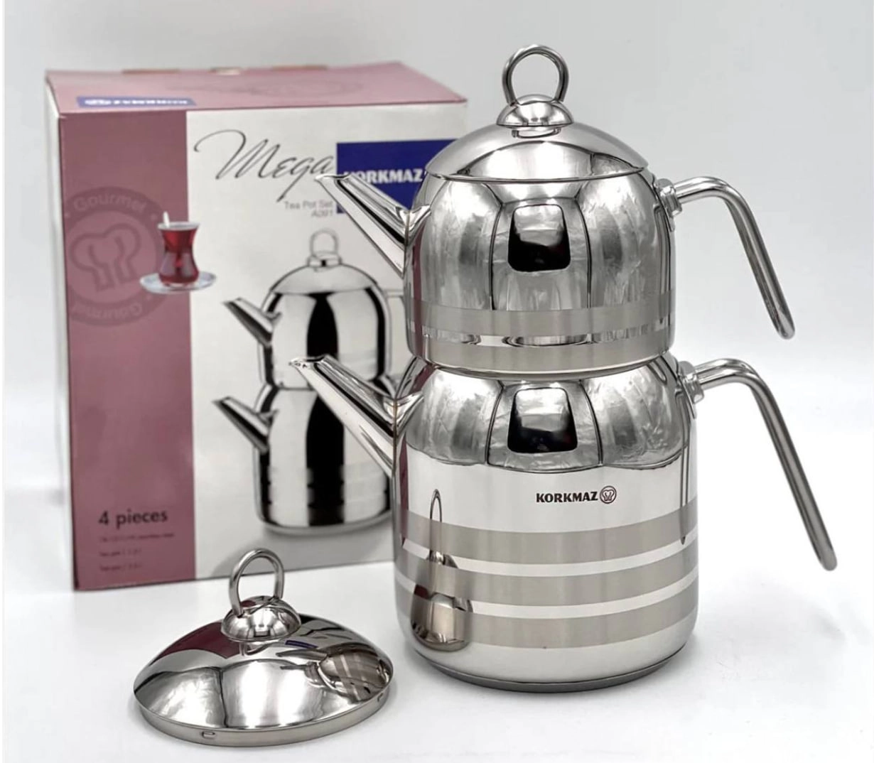 Набор чайников Korkmaz Mega 3 литра A091 недорого
