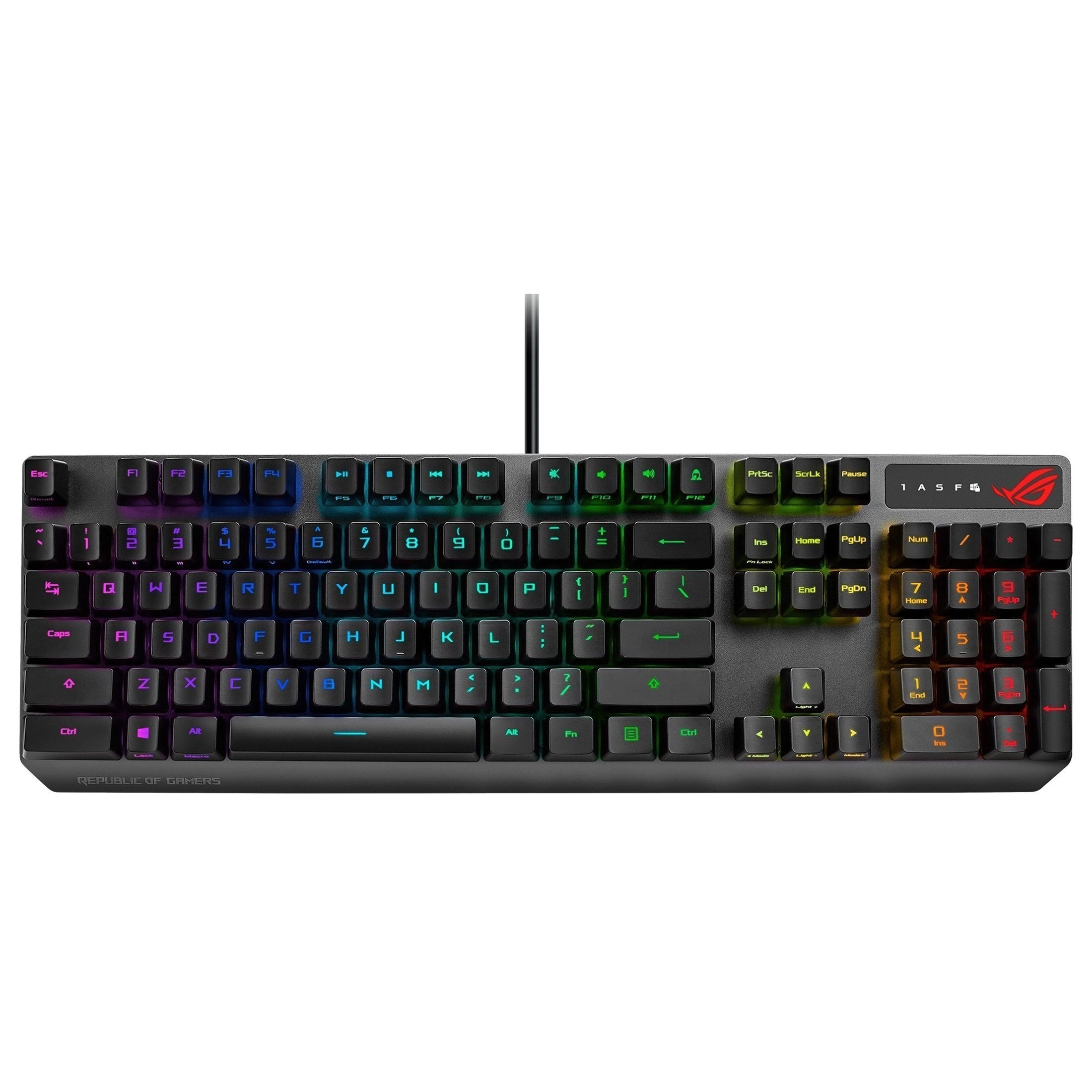 Клавиатура проводная Asus ROG Strix Scope RX Red USB Black - фото №2 Клавиатура проводная Asus ROG Strix Scope RX Red USB Black купить