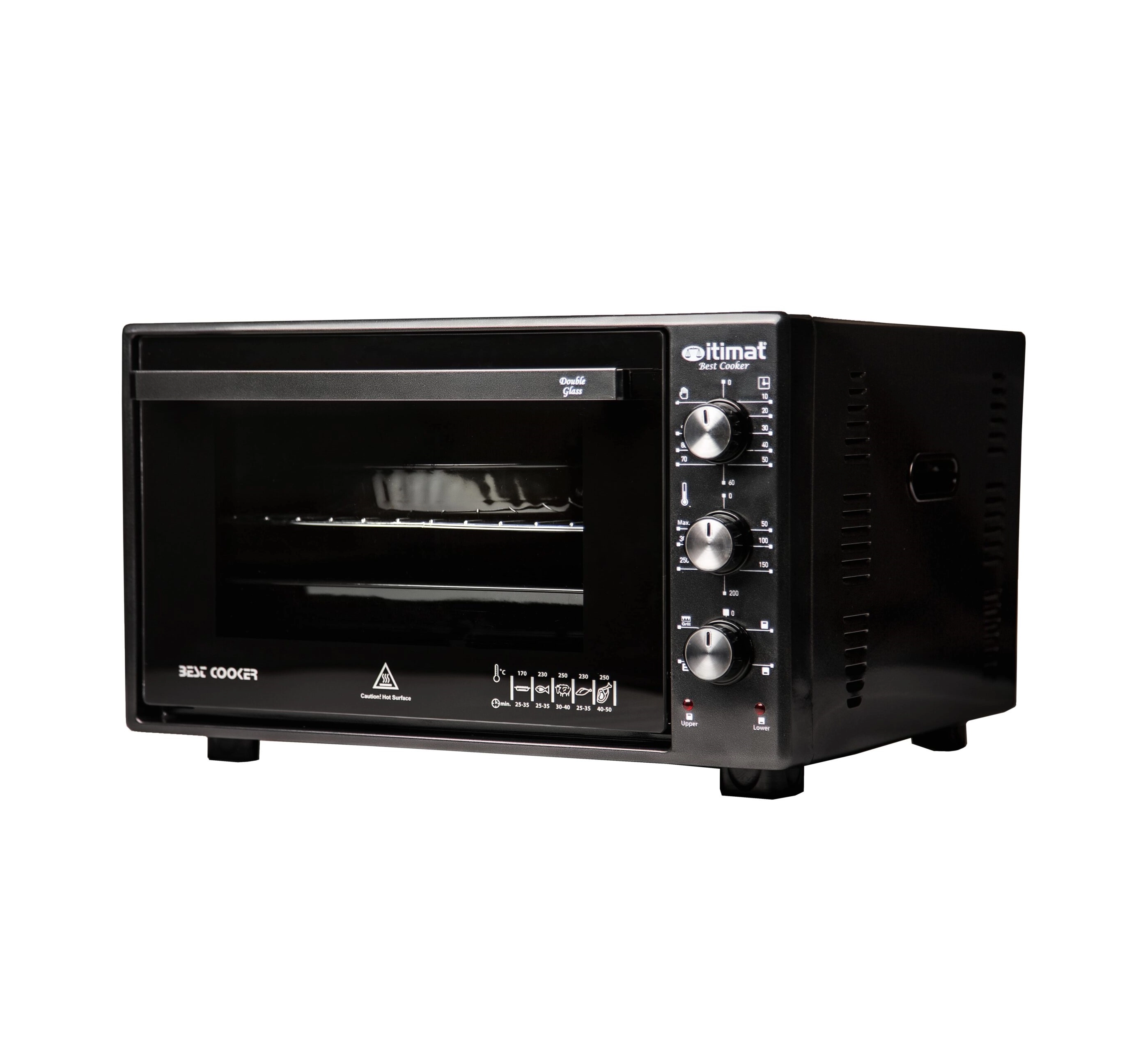 Мини-печь Itimat I-08 DTT (с двойным стеклом) 36L Черный купить