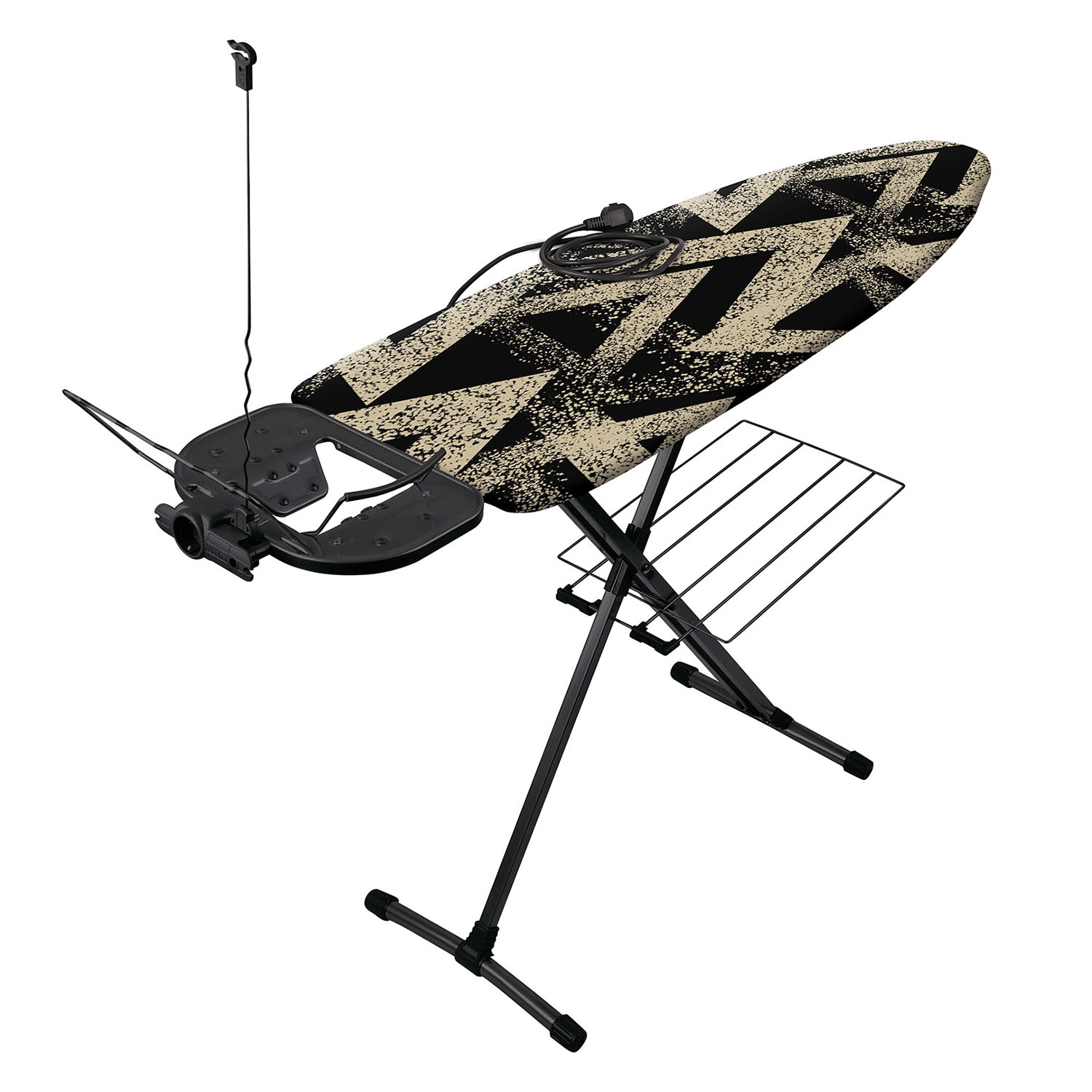 Гладильная доска Nika-best НБТ/3 принт "С золотистыми брызгами черный" купить