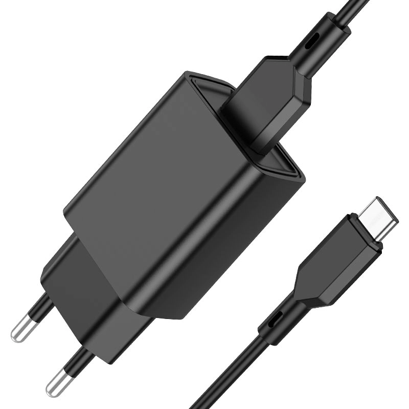 Зарядное устройство Borofone BA68A набор с кабелем USB на Type-C черный - фото №2 Зарядное устройство Borofone BA68A набор с кабелем USB на Type-C черный купить
