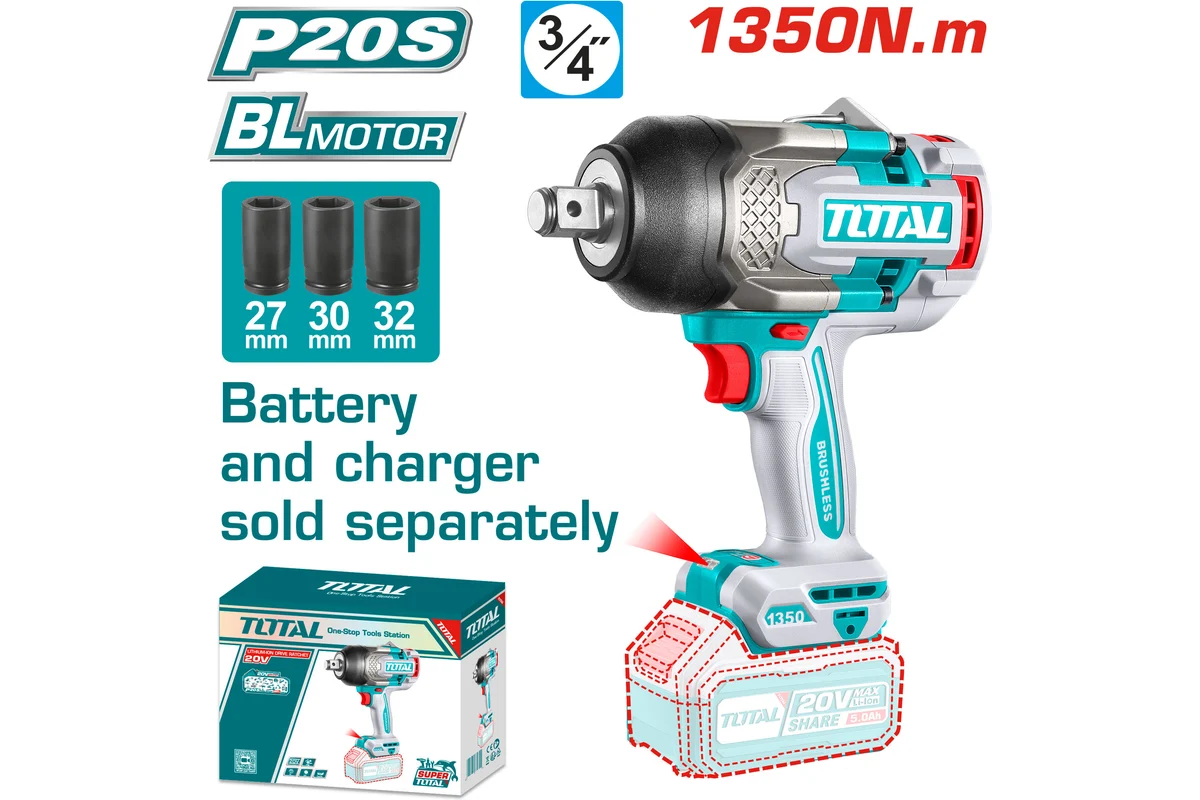Гайковерт TOTAL TIWLI201351 sotib olish